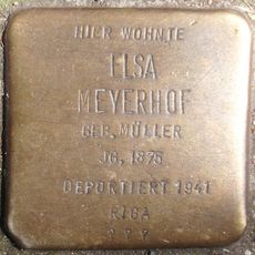 Stolperstein dedicated to Elsa Meyerhof