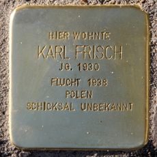 Stolperstein en memoria de Karl Frisch