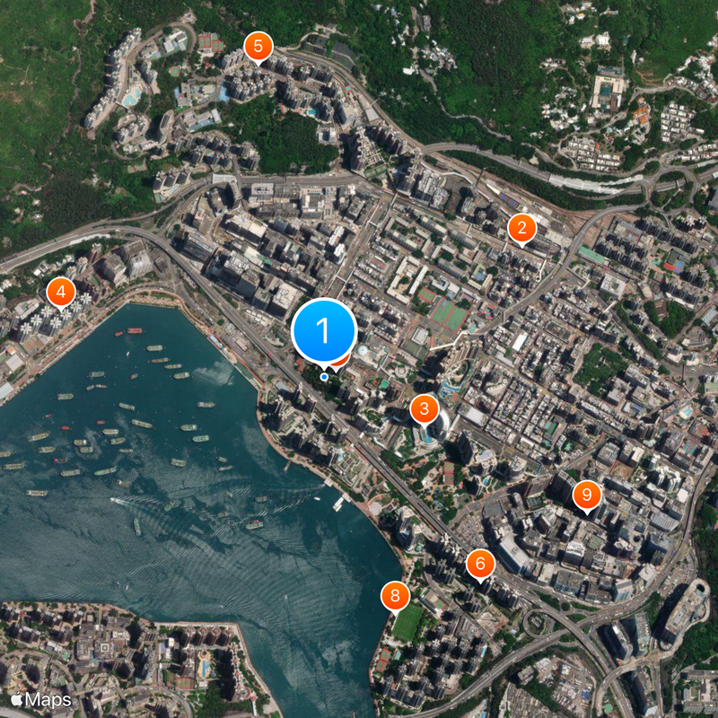 Tsuen Wan West Karte