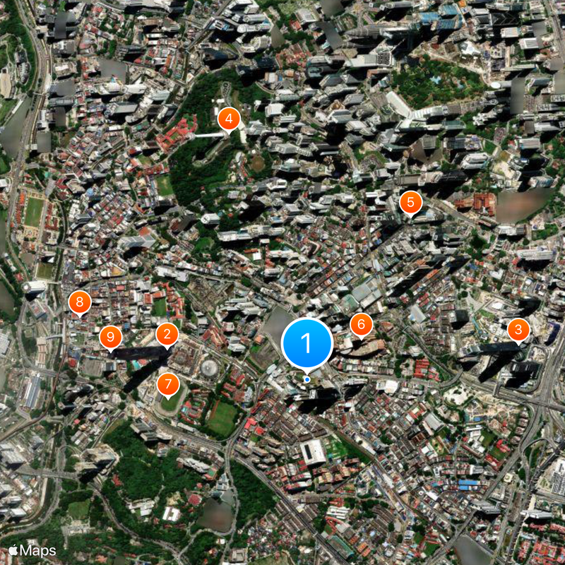 Bukit Bintang City Centre Map