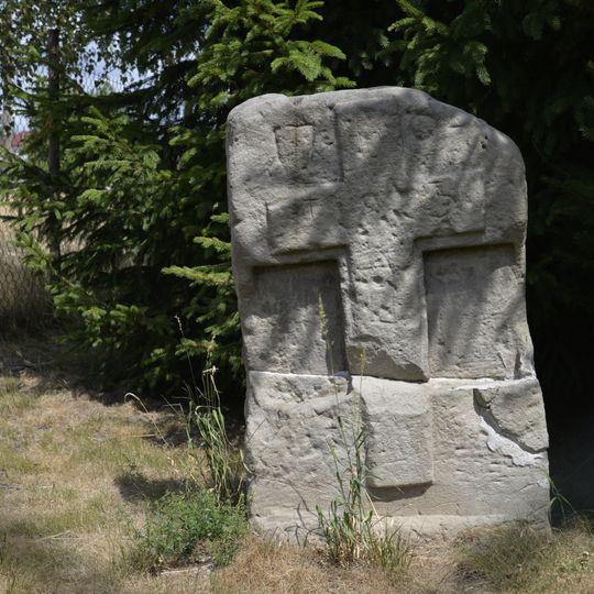 Cross stone in Břehy