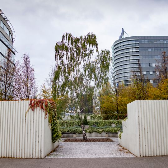 Památník Atria v Praze u hotelu Hilton