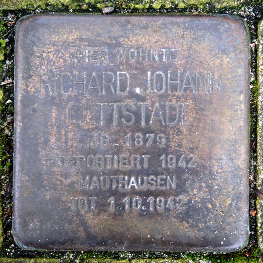 Stolperstein en memoria de Richard Johann Guttstadt