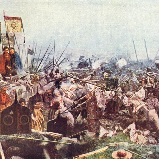 Marold panorama of the Battle of Lipany