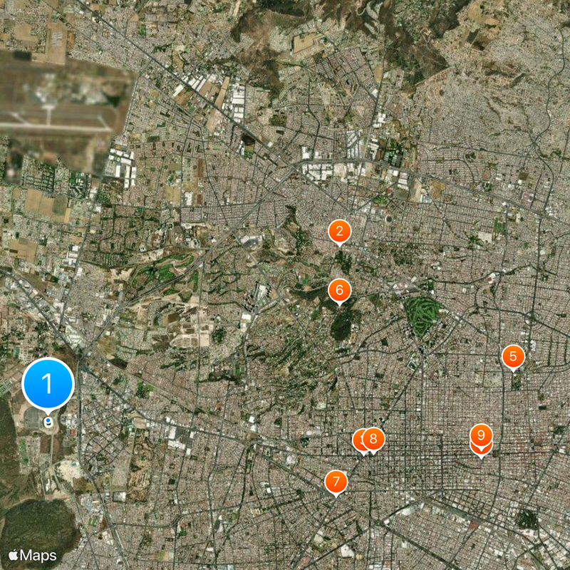 Estadio Akron Map