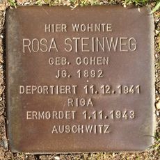 Stolperstein dedicated to Rosa Steinweg