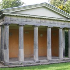 Doric temple at Shugborough Hall to north of the house