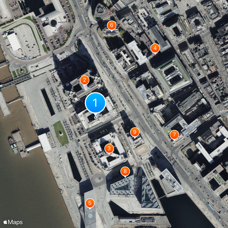 Cunard Building Map