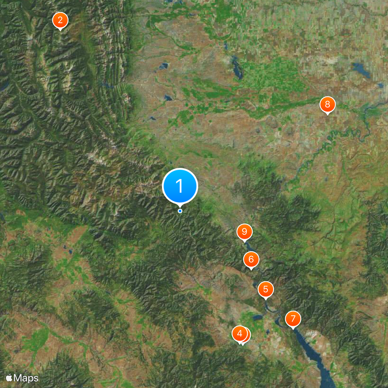 Condado de Lewis and Clark Mapa