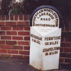 Milepost Opposite Junction With Old Wortley Road