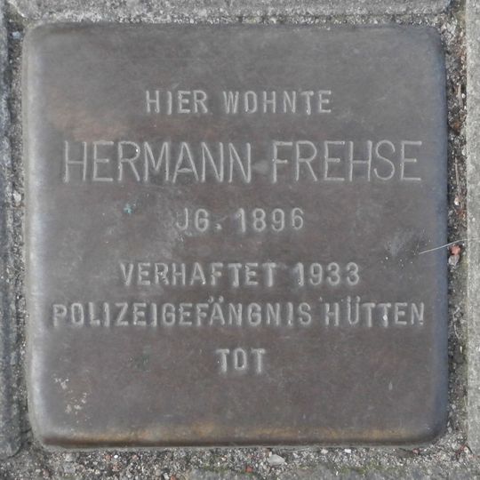 Stolperstein à la mémoire de Hermann Frehse