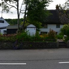 Taw Leat And Cottage Adjoining To Left