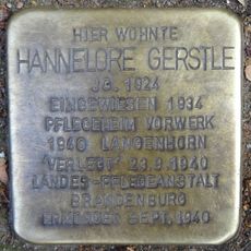 Stolperstein dedicated to Hannelore Gerstle
