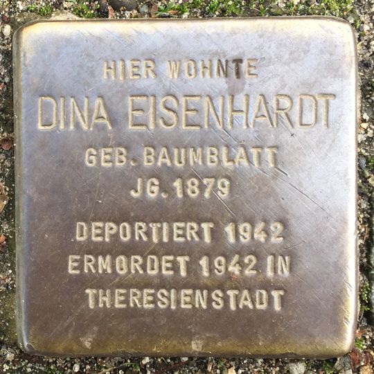 Stolperstein for Dina Eisenhardt
