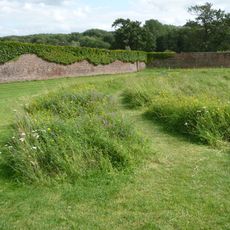 Walls, Railings And Lean To Buildings To Rectangular Walled Garden