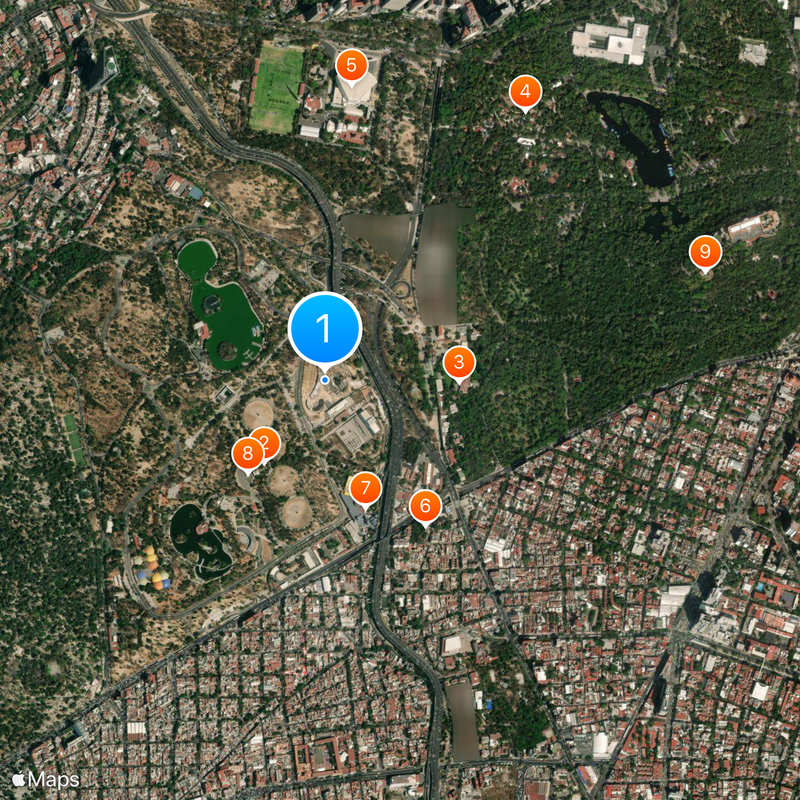 La Feria Chapultepec Mágico Mappa