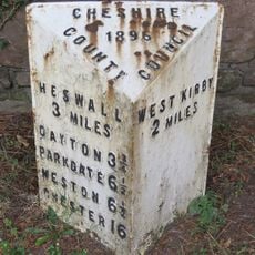 Milepost, S of B5140 roundabout