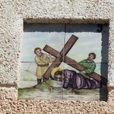 Ninth station of the Via Crucis of Benipeixcar