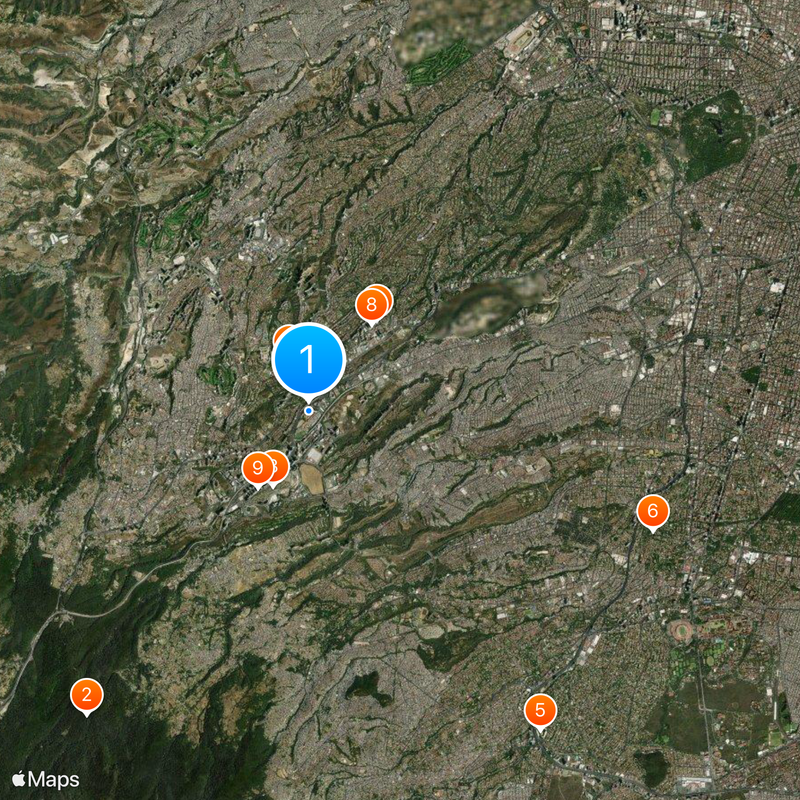 Ibero-American University Map