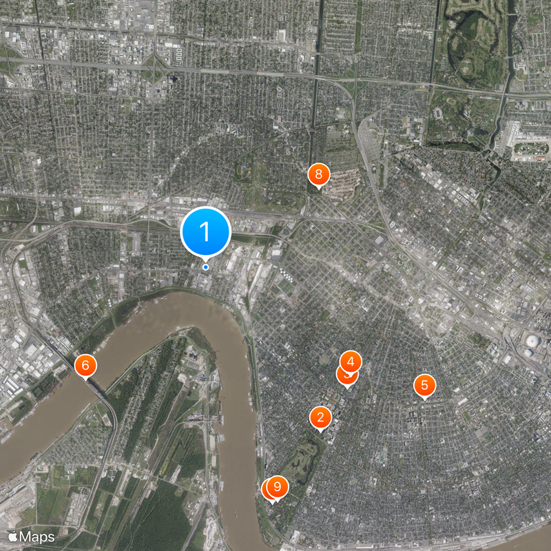 Ochsner Medical Center Map