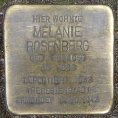 Stolperstein dedicated to Melanie Rosenberg