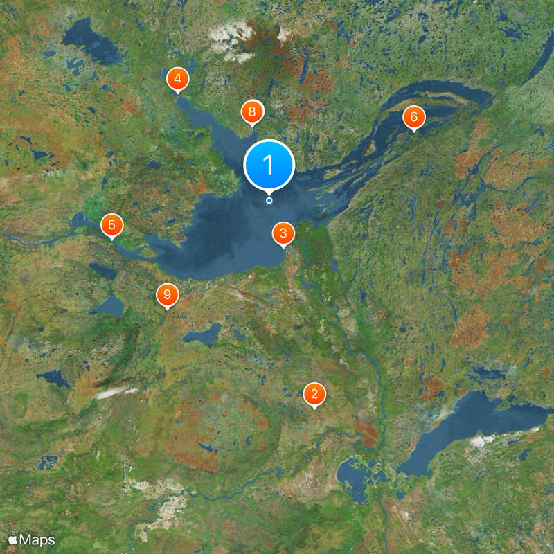 Wielkie Jezioro Niewolnicze Mapa