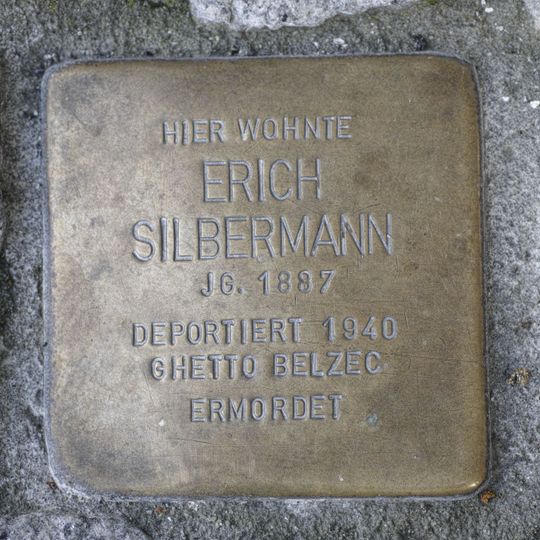 Stolperstein em memória de Erich Silbermann