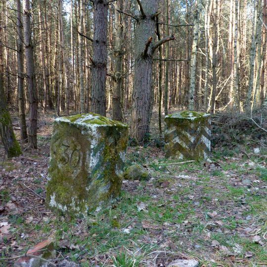 Sächsisch-Preußischer Grenzstein: Pilarpaar Nr. 30