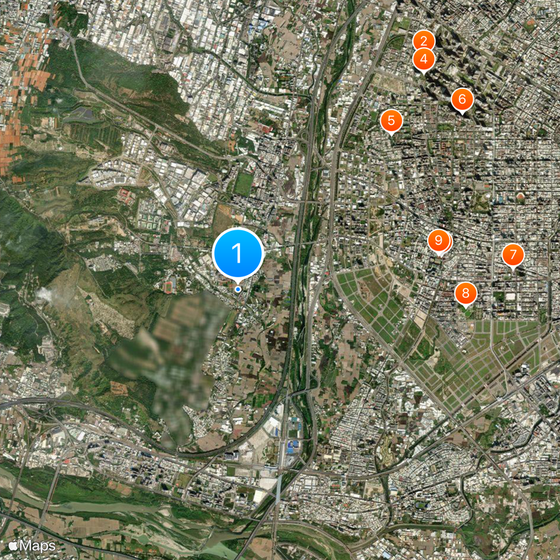 Rainbow Village Mappa