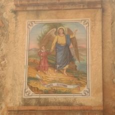 Ceramic panel of Custodian Angel at 62 Major street