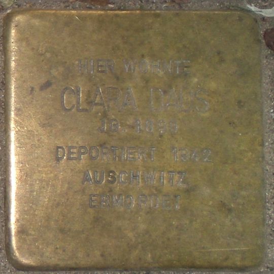 Stolperstein en memoria de Clara Daus