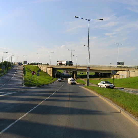 Bridge of Cínovecká street over Ďáblická street