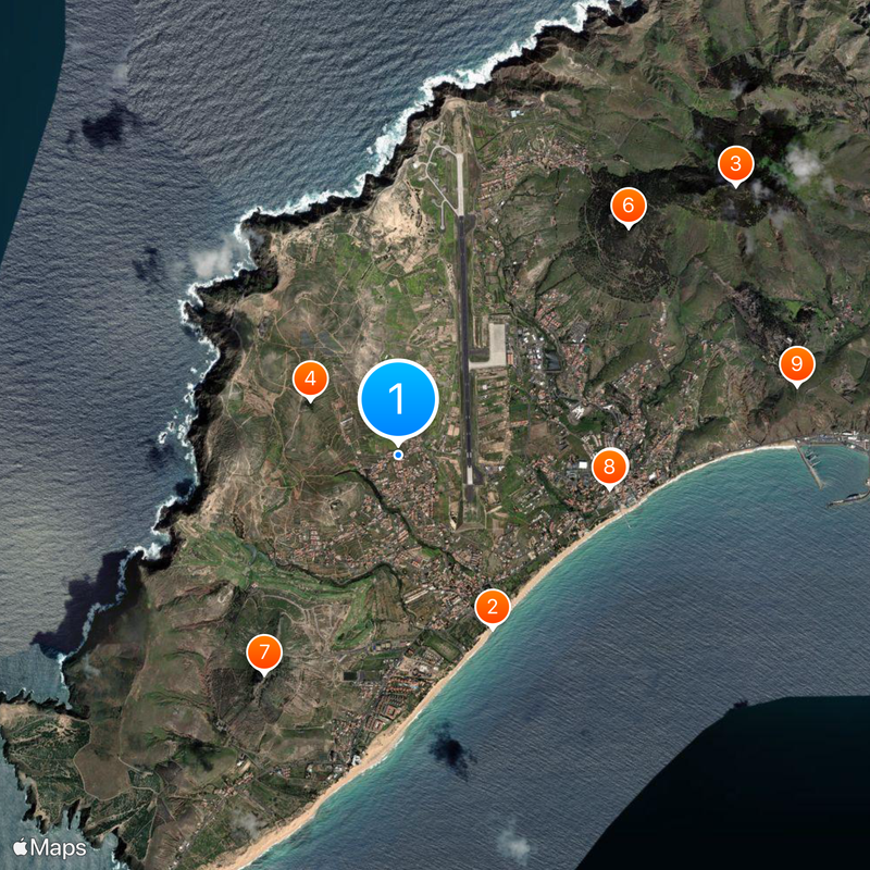 Porto Santo Island Map