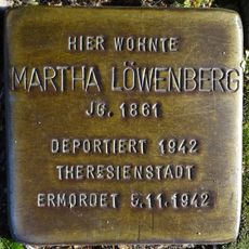 Stolperstein en memoria de Martha Löwenberg