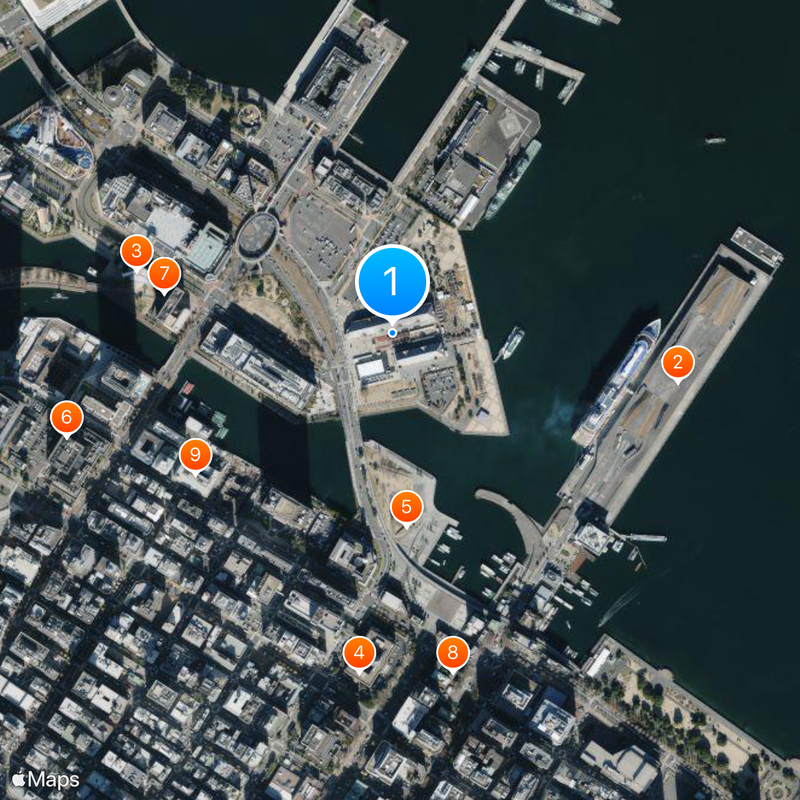 Yokohama Red Brick Warehouse Map