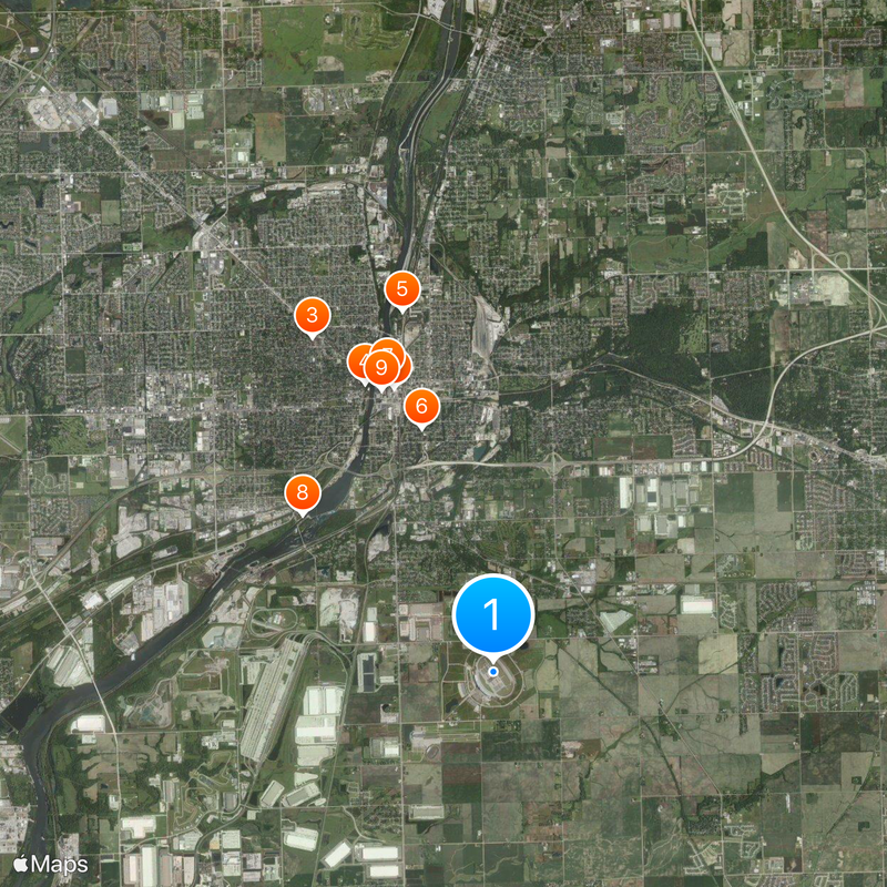 Chicagoland Speedway Mapa