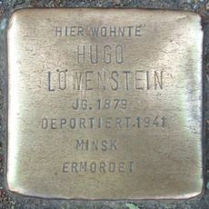 Stolperstein dedicated to Hugo Löwenstein