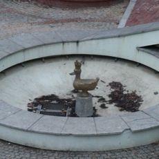Golden Duck of Warsaw fountain