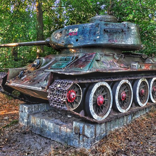 Czołg i działo w Niewodnicy Kościelnej