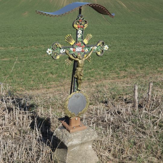 Železný kříž u silnice na Opatov u Předína