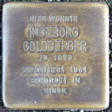 Stolperstein en memoria de Ingeborg Goldberger