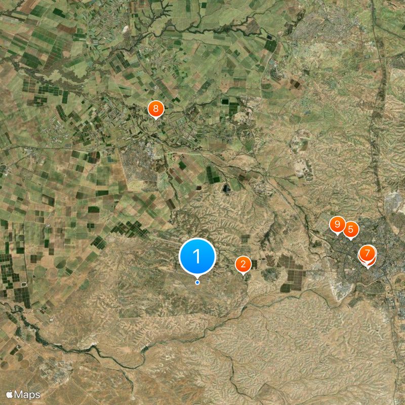Israeli Air Force flight course Map