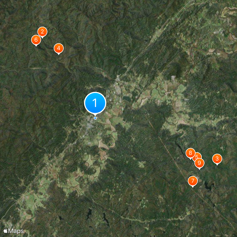 Brevard College Map