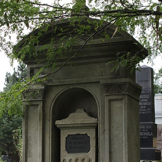 Cintorín ev. a. v. , hrob s náhrobníkom