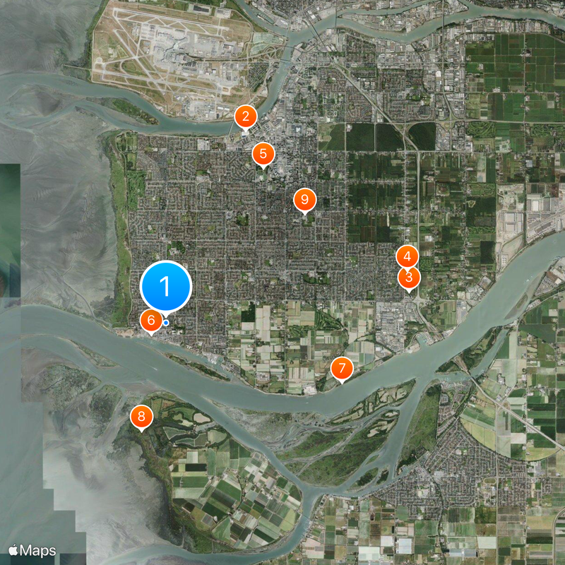 Steveston Mapa