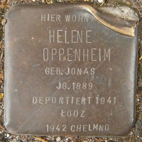 Stolperstein en memoria de Helene Oppenheim