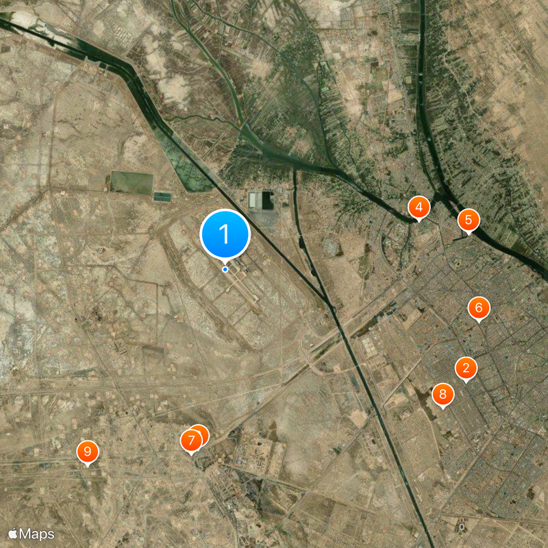 Basra International Airport Map