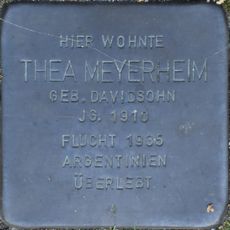 Stolperstein dedicated to Thea Meyerheim