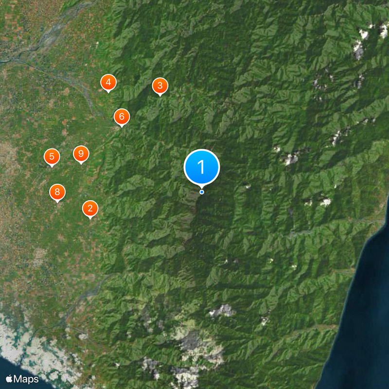 North Dawu Mountain Map