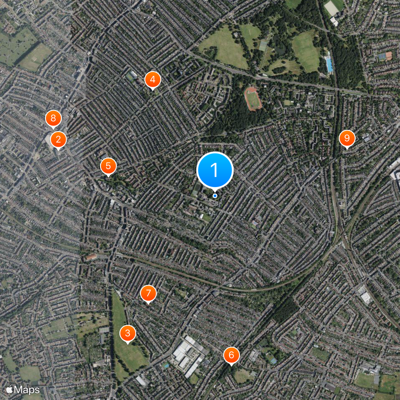 Graveney School Map